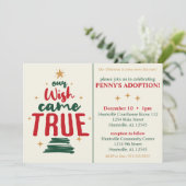 採用お祝いクリスマス私たちの願い来は真実 招待状 (スタンド正面)