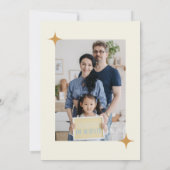 採用お祝いクリスマス私たちの願い来は真実 招待状 (裏面)