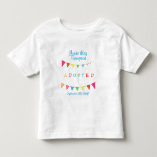 採用された虹の旗布の旗-名前をカスタムするのワイシャツ トドラーTシャツ