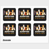 採用され最高のた品種:犬の救助の避難所 スクエアシール (シート)