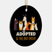 採用され最高のた品種:犬の救助の避難所 セラミックオーナメント (右)