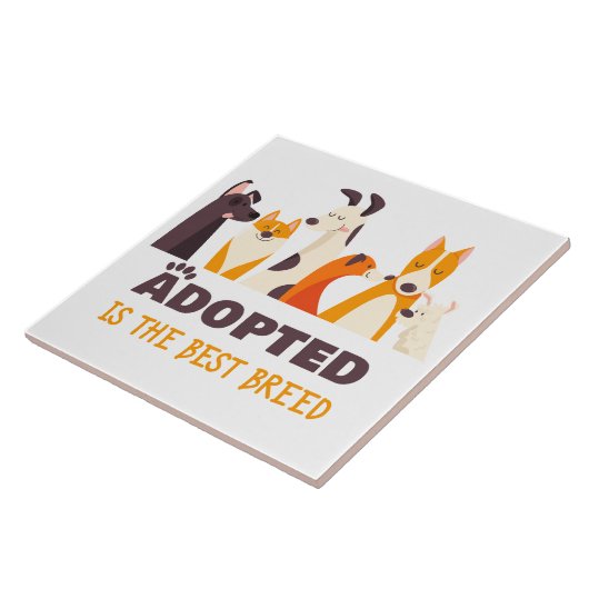 採用され最高のた品種:犬の救助の避難所 タイル (側面)