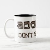 採用して下さい-マグは買物をしません ツートーンマグカップ (左)