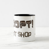 採用して下さい-マグは買物をしません ツートーンマグカップ (中央)