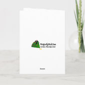 採用して下さい: 猫のクリスマスツリー: 屋内配管! カード (裏面)