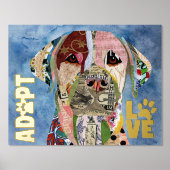 採用しないショップラブラドールレトリエバーフォイルプリント 箔ポスター (正面)