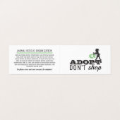 採用しないショップ、ペット養子詳細 名刺 (外部フラット)