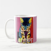 採用しますRonの焼跡によってマグを吹き出して下さい コーヒーマグカップ (左)