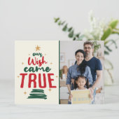 採用のお知らせウィッ来ク真のホリデーカード シーズンカード (スタンド正面)