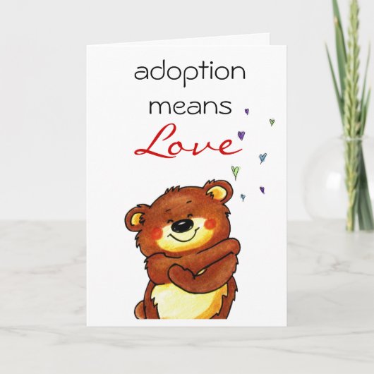 採用のお祝いカード カード (正面)