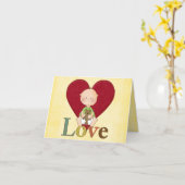 採用のお祝いカード カード (黄色い花)