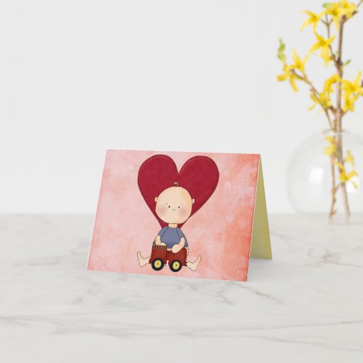 採用のお祝いカード カード (黄色い花)