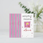 採用のシャワーの招待 招待状 (スタンド正面)