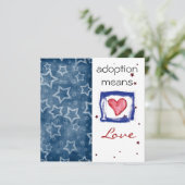 採用のシャワーの招待 招待状 (スタンド正面)