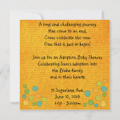 採用のシャワーの招待 招待状 (裏面)