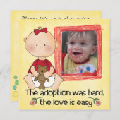 採用のシャワーの招待 招待状 (正面/裏面)