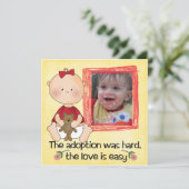 採用のシャワーの招待 招待状 (スタンド正面)