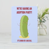 採用のパーティーのおもしろいなピクルスの発表 招待状 (スタンド正面)