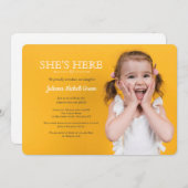 採用のパーティーの写真の招待状 招待状 (正面/裏面)