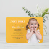 採用のパーティーの写真の招待状 招待状 (スタンド正面)