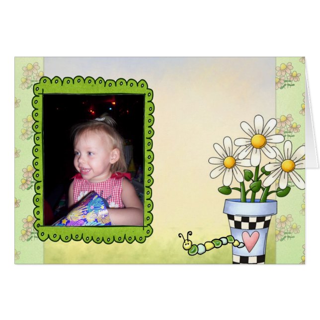 採用のベビーの発表カード (正面横)