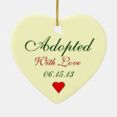 採用の写真のオーナメント セラミックオーナメント (裏面)