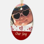 採用の写真の記念品のオーナメント セラミックオーナメント (左)