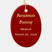 採用の写真の記念品のオーナメント セラミックオーナメント (裏面)