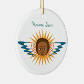 採用の天使のオーナメント セラミックオーナメント (右)