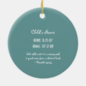 採用の天使のオーナメント セラミックオーナメント (裏面)