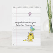 採用の挨拶状 カード (正面)