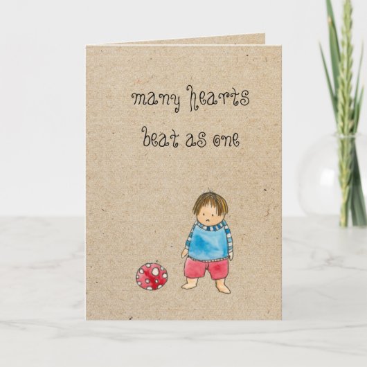 採用の挨拶状 カード (正面)