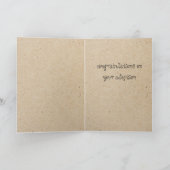 採用の挨拶状 カード (内部)