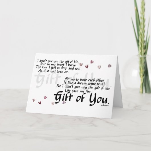 採用の挨拶状 カード (正面)