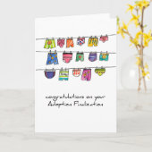 採用の挨拶状 カード (黄色い花)