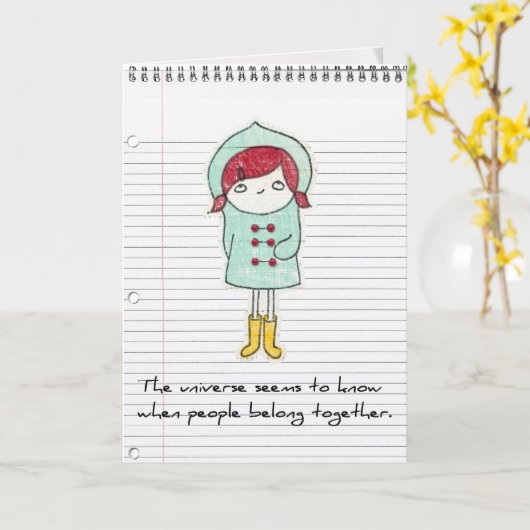 採用の挨拶状 カード (黄色い花)