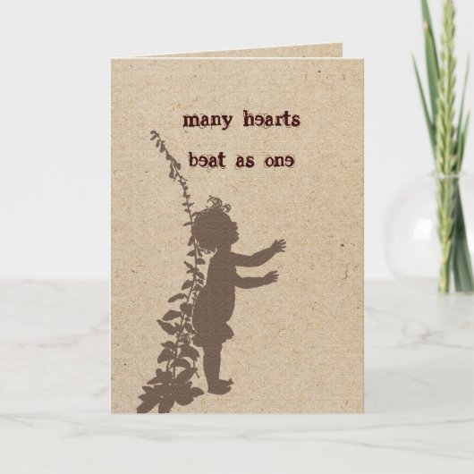 採用の挨拶状 カード (正面)