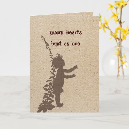 採用の挨拶状 カード (黄色い花)