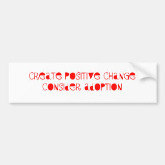 採用の検討 バンパーステッカー