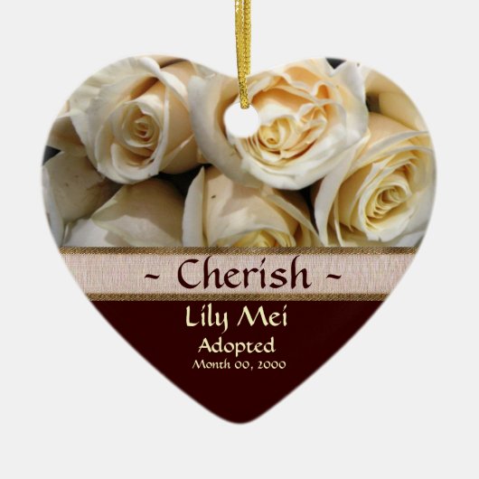 採用の発表のオーナメント セラミックオーナメント (正面)