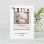 採用の発表の写真カード 案内状 (スタンド正面)