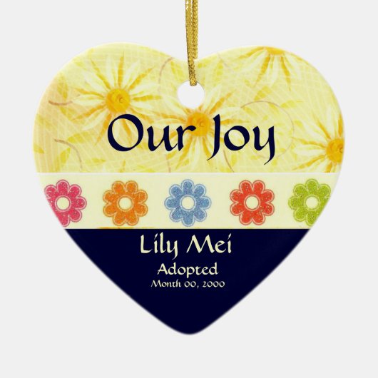 採用の発表の記念品 セラミックオーナメント (正面)