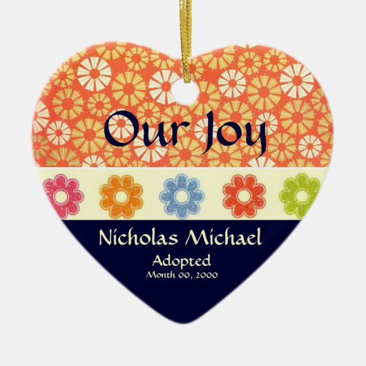 採用の発表の記念品 セラミックオーナメント (正面)