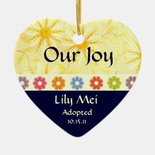 採用の発表の記念品 セラミックオーナメント (正面)