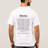 採用の祈りの言葉 Tシャツ (裏面)