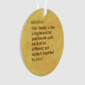 採用はパッチワークです オーナメント (正面)