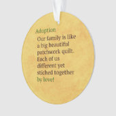 採用はパッチワークです オーナメント (正面)