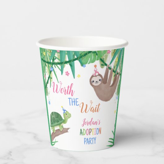 採用を待つ価値パーティー 紙コップ (裏面)