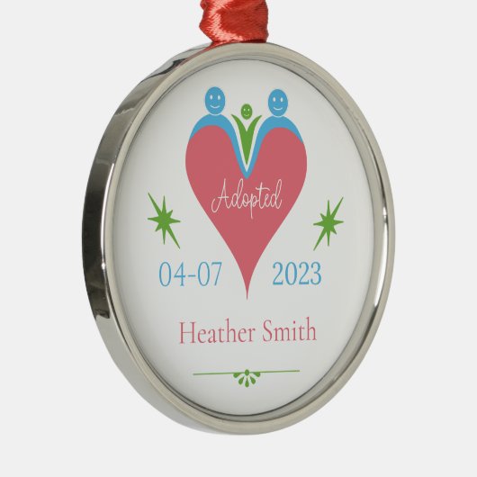 採用オーナメントパーソナライズされたを初めてのクリスマス メタルオーナメント (右)