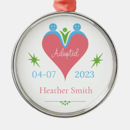 採用オーナメントパーソナライズされたを初めてのクリスマス メタルオーナメント